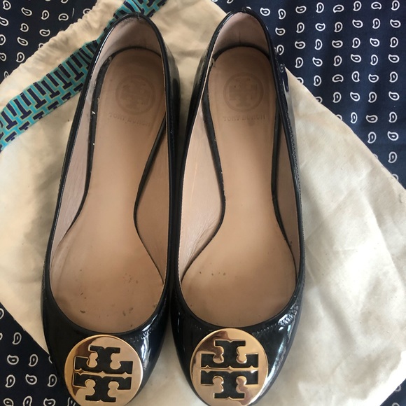 Tory Burch Navy Reva Ballet - Patent Calf. - Picture 3 of 7